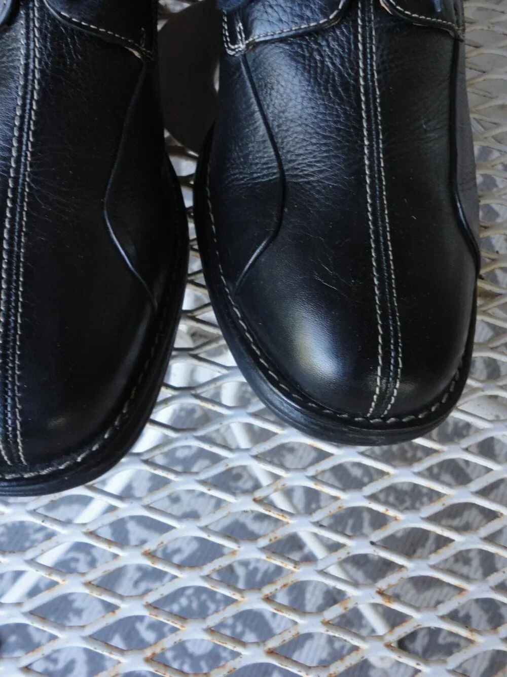 JOHNSTON & MURPHY Black Leather Lace Up Oxford Dress Shoes Size 8.5